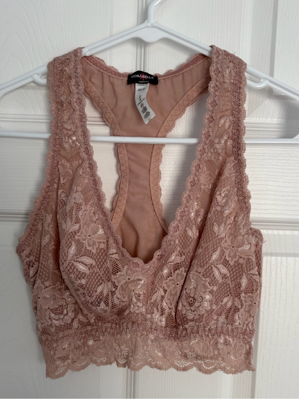 Cosabella Lace Bralette in Dusty Rose Blush
